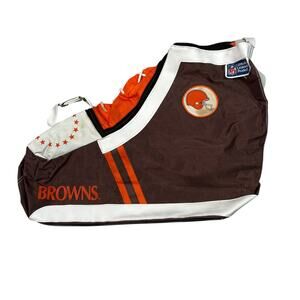 NFL Vintage 90s Cleveland Browns Football Shoe Shape Crossbody Duffel Bag
